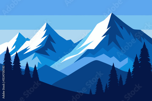 mountain landscape with mountains