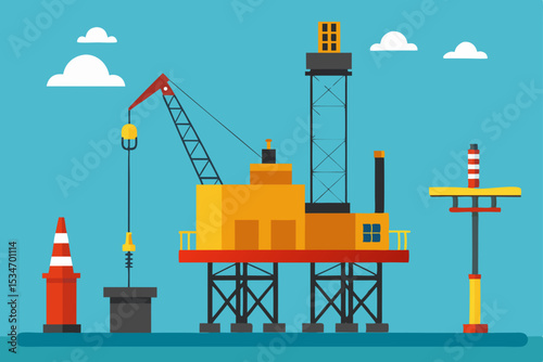oil drilling rig