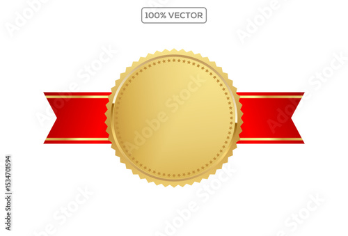Award golden, silver blank medals 3d vector realistic illustration. medals or buttons isolated on transparant background.