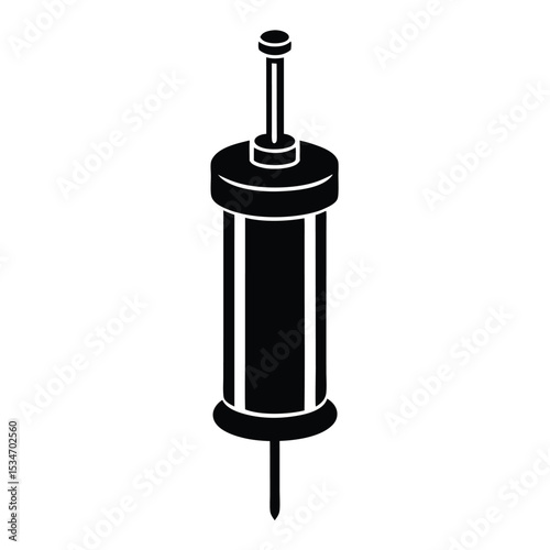 dentist element isolated anesthesia cartridge on white background