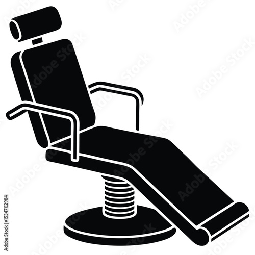 dentist element isolated dental chair on white background