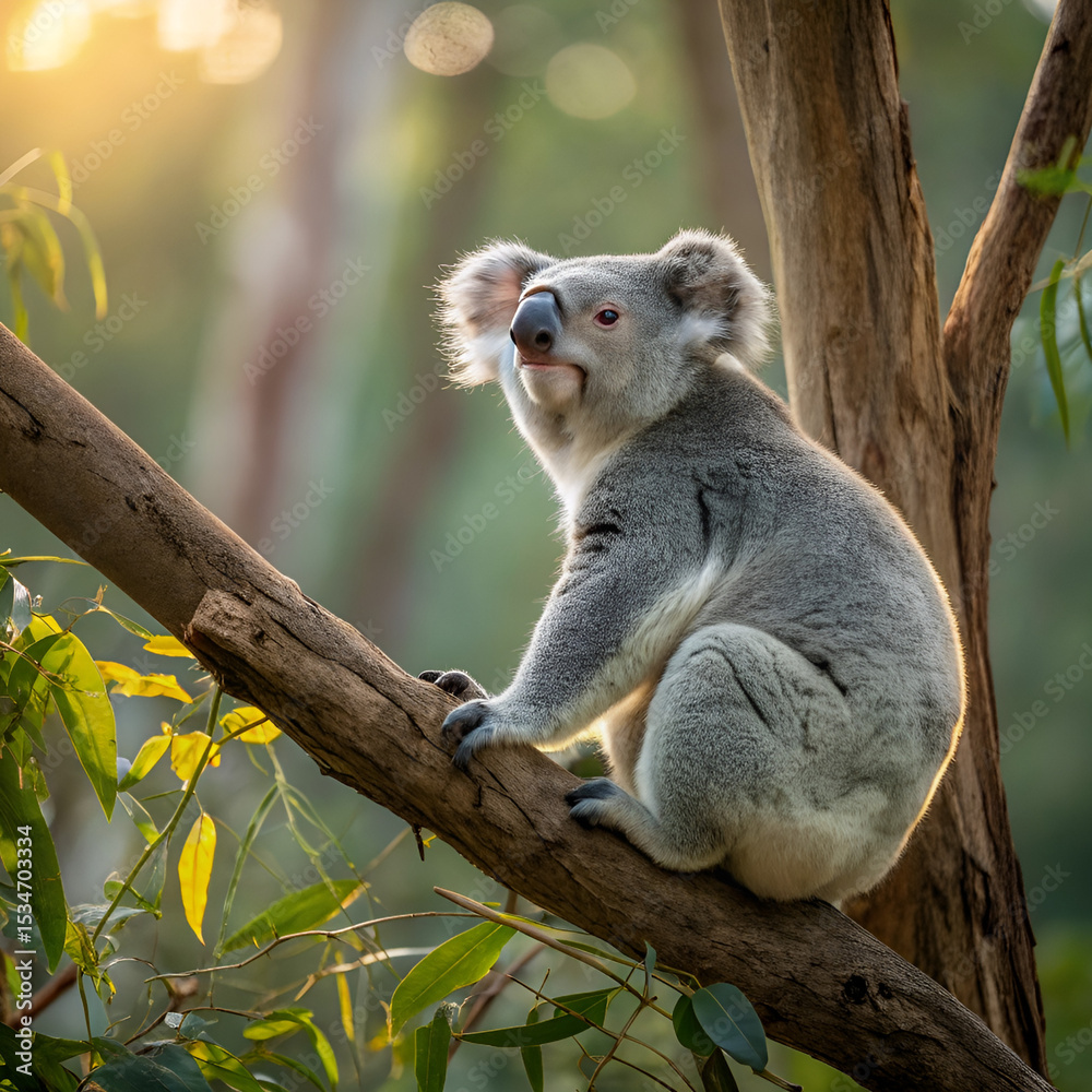 Fototapeta premium koala in tree