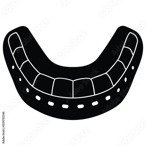 dentist element isolated dental impression tray on white background