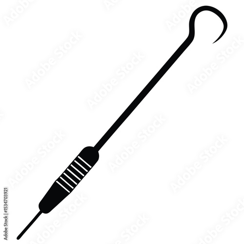 dentist element isolated dental probe on white background