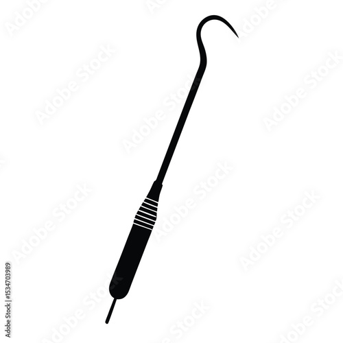 dentist element isolated dental probe on white background