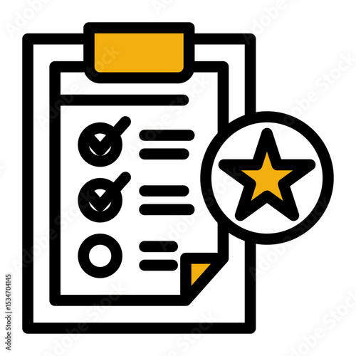Outcome Analysis Icon - Outline Color Lineal Style for Performance Reporting.