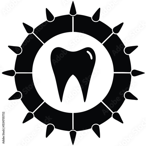 dentist element isolated oral hygiene chart on white background