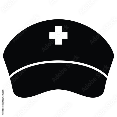 dentist element isolated surgical cap on white background