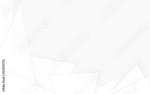 White abstract geometric minimal design background with subtle dots clean bright modern
