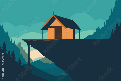 house in the mountains