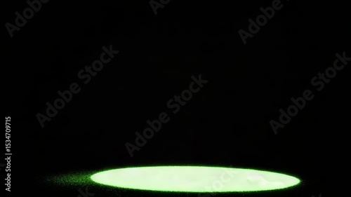 Glowing Digital Camel Silhouette on Dark Background in Neon Style