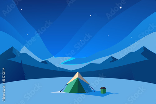 winter-camping-scene-with-snow-covered-tent-and-no.