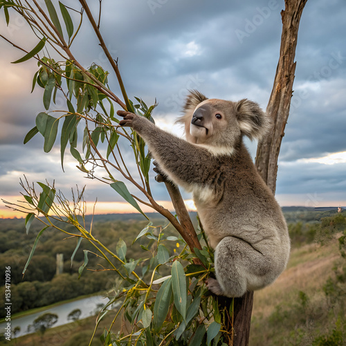koala in tree