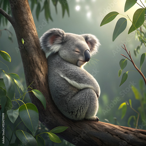 koala bear in tree