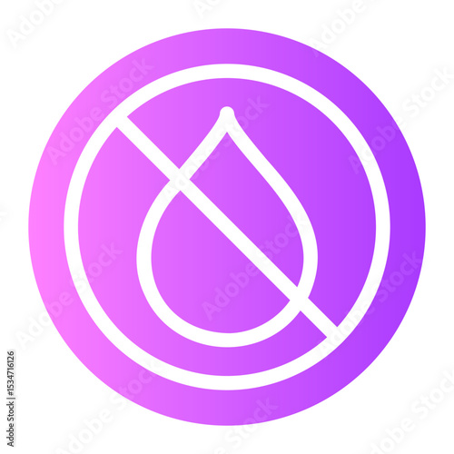 no water gradient icon