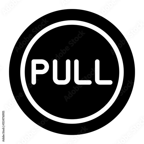 pull glyph icon