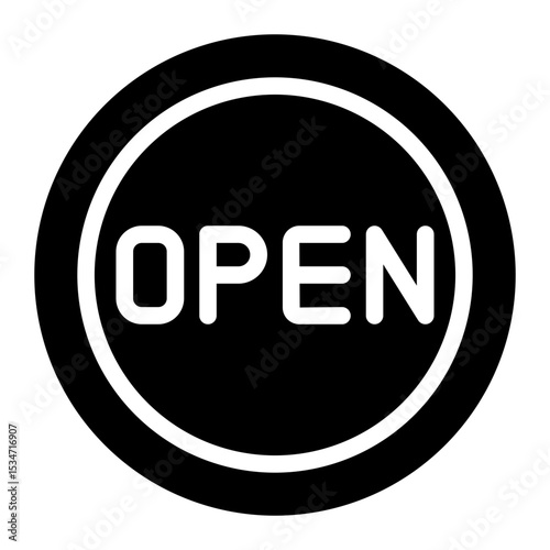 open glyph icon