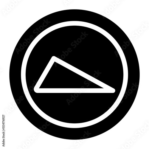 steep hill glyph icon