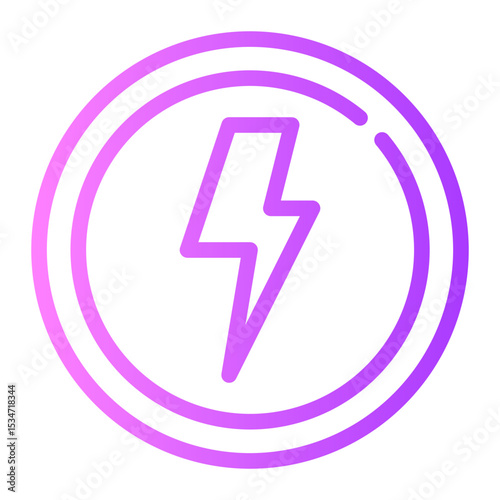 high voltage gradient icon