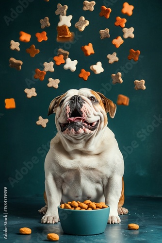 Happy Bulldog Receiving Dog Treats (1)