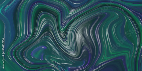 Abstract liquid artistry a mesmerizing swirl of emerald teal blue and purple tones resembling fluid ink and artistic strokes