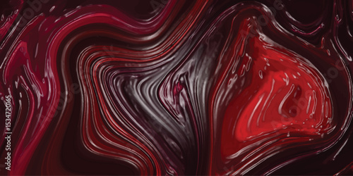 Abstract swirls of red and burgundy resembling liquid flowing and creating a dynamic and textured background or wallpaper design