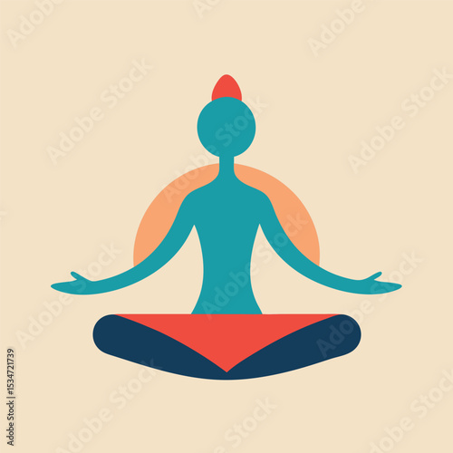 yoga silhouette vector