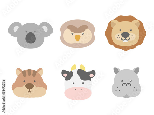 動物　アイコン　イラストセット
