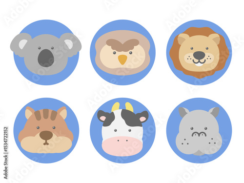 動物　アイコン　イラストセット
