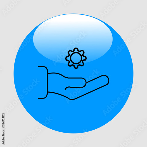 Technical support, smart arts for ux ui, new modern symbol, editable icon for project, vector illustration file, popular icon isolated.