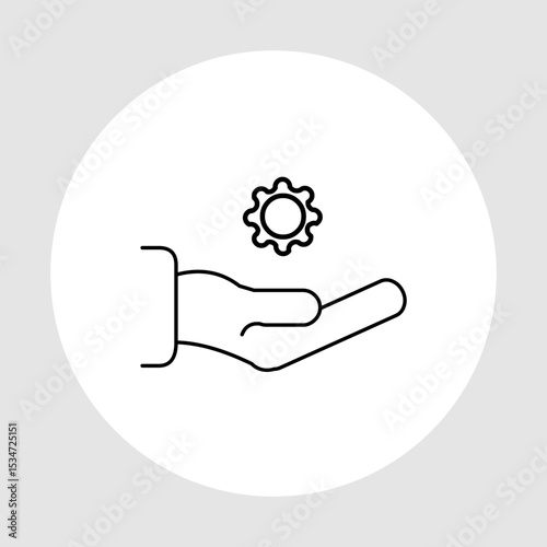 Technical support, smart arts for ux ui, new modern symbol, editable icon for project, vector illustration file, popular icon isolated.