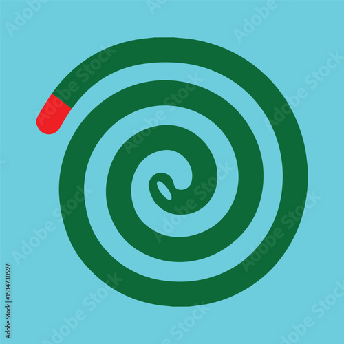 Mosquito repellent vector, abstract spiral background
