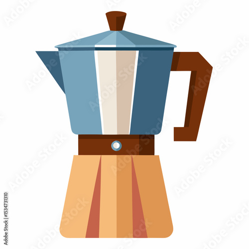 coffee maker vector illustration isolated on white, kitchen utensil, suitable for icon, graphic element, and others