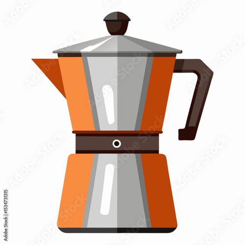 coffee maker vector illustration isolated on white, kitchen utensil, suitable for icon, graphic element, and others