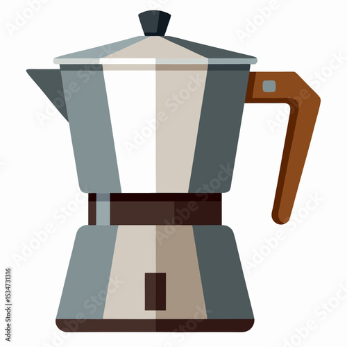 coffee maker vector illustration isolated on white, kitchen utensil, suitable for icon, graphic element, and others