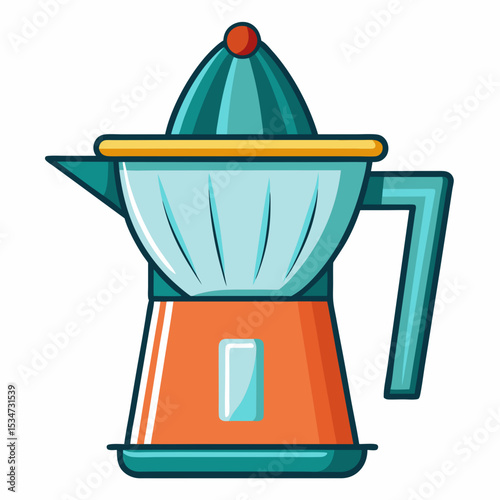 juicer colorful vector illustration