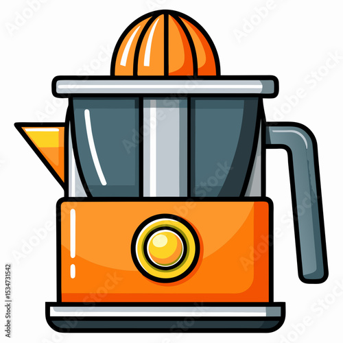 juicer colorful vector illustration