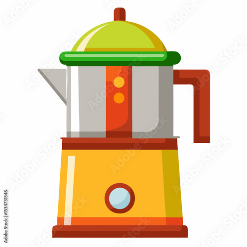 juicer colorful vector illustration
