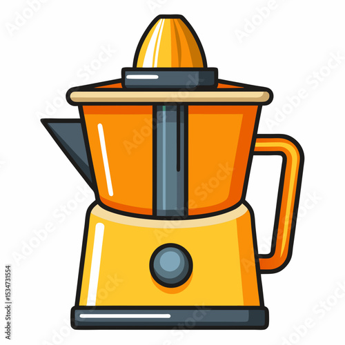 juicer colorful vector illustration