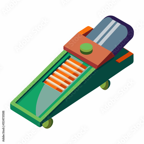 mandolin slicer colorful vector illustration