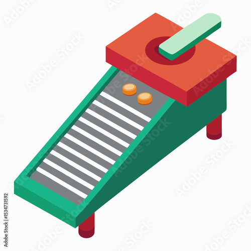 mandolin slicer colorful vector illustration