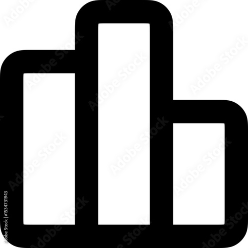 bar chart vector ui icon