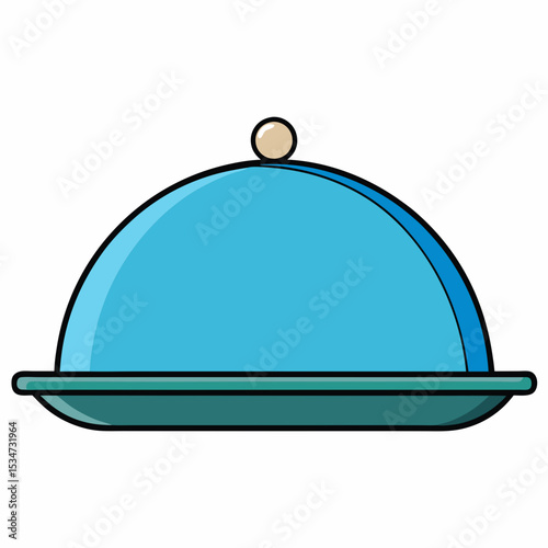 serving tray vector illustration isolated on white, kitchen utensil, suitable for icon, graphic element, and others