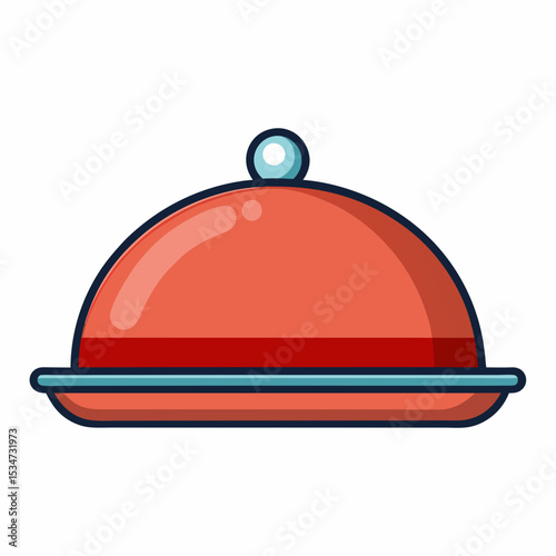 serving tray vector illustration isolated on white, kitchen utensil, suitable for icon, graphic element, and others