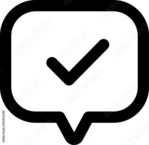 check talk vector ui icon