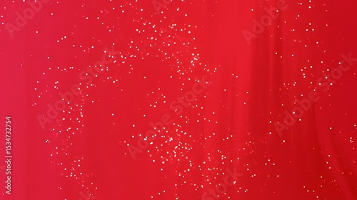 Red fabric with small white specks.