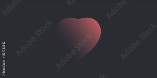 Valentine's Day Seamless Background Vector Classic Hearts Red Black Pattern Abstract Wallpaper. Dotted Texture Heart Graphic Love Symbol Repetitive Wrapping Paper Texture. Romance Art Illustration