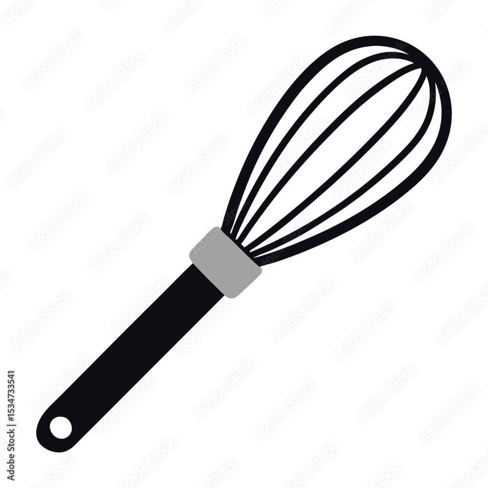 Fototapeta premium whisk colorful vector illustration, isolated on white background