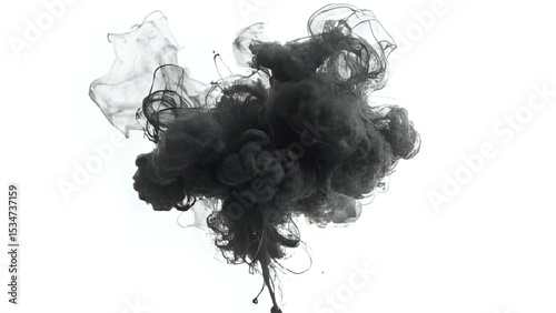 smoke on black background