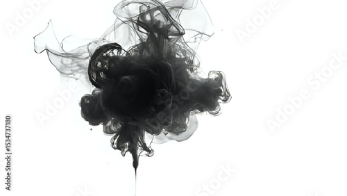 black smoke on white